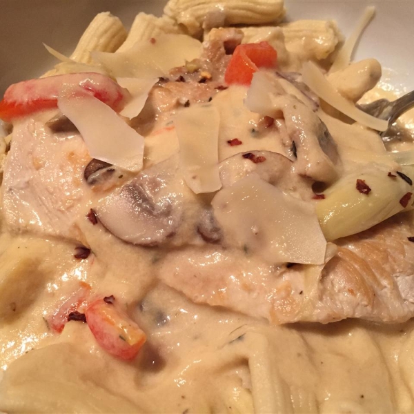 Creamy Lemon Chicken with Pasta