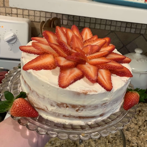 Strawberries and Cream Cake