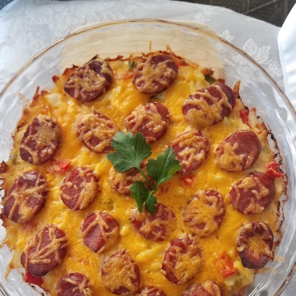 Hash Brown Casserole with Hillshire Farm® Smoked Sausage