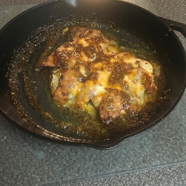 Easy Honey Mustard Mozzarella Chicken