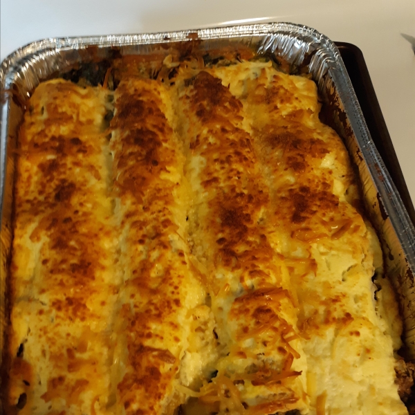 Smoked Sausage, Pumpkin, and Collard Greens Lasagna