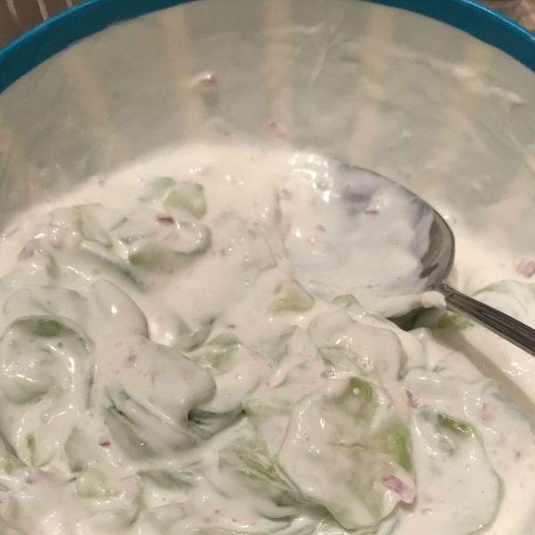 Cucumber Salad With Sour Cream