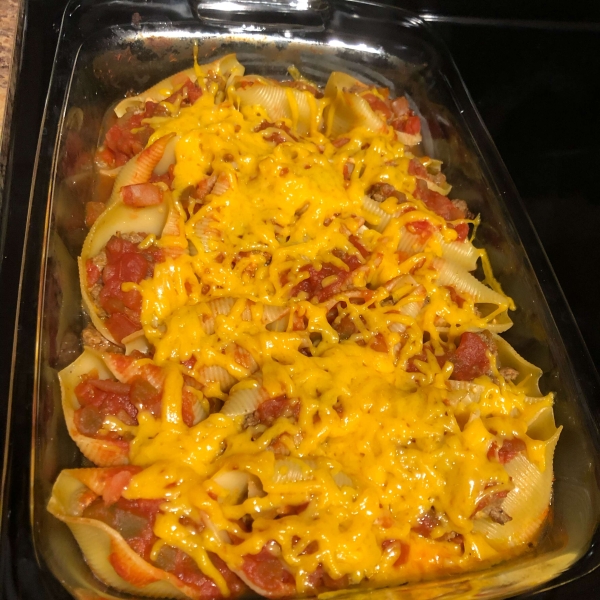 Tacos in Pasta Shells