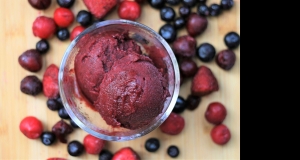 Cherry-Berry Rosé Sorbet