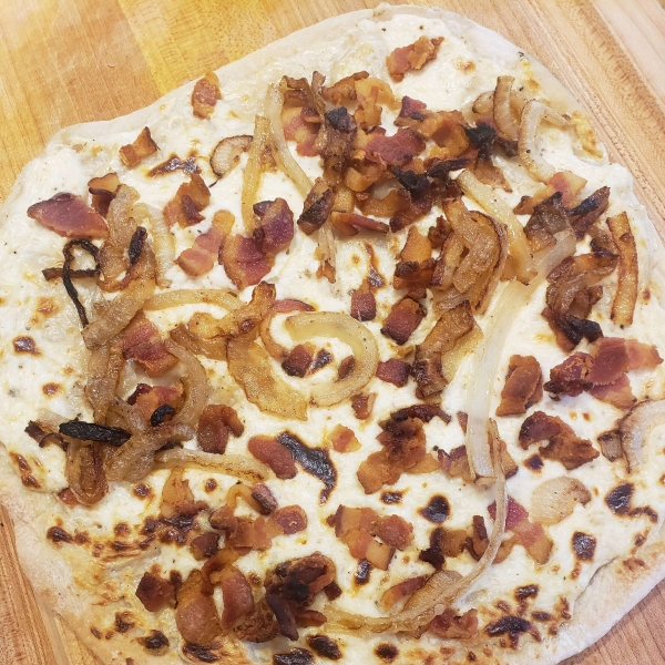 Tarte Flambé (Alsatian Bacon and Onion Tart)