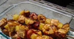 Simmering Chicken Strawberry Kabobs