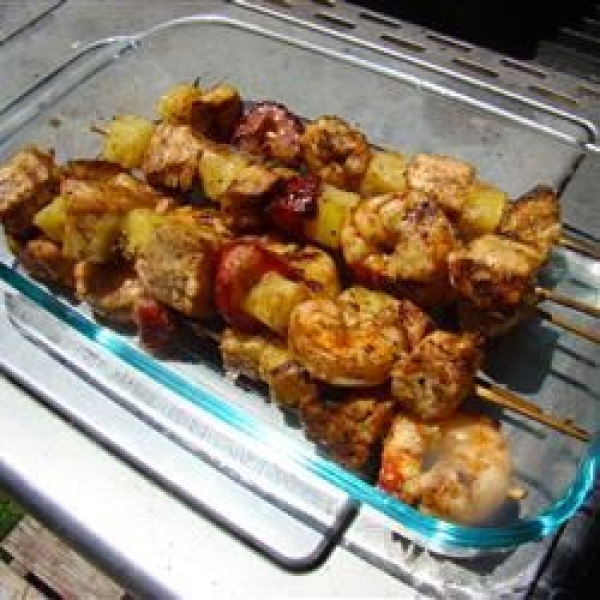 Simmering Chicken Strawberry Kabobs