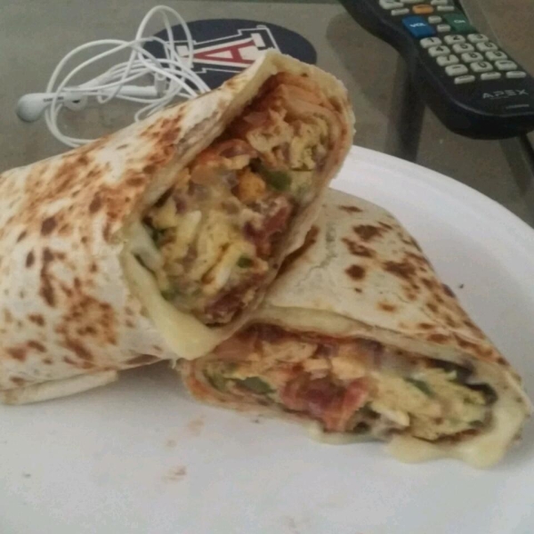 Sausage and Pepper Sunrise Burrito