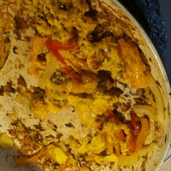Sausage and Pepper Sunrise Burrito