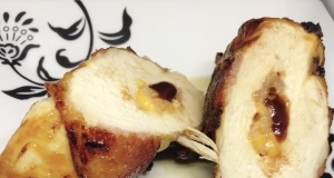 Air Fryer BBQ Cheddar-Stuffed Chicken Breasts