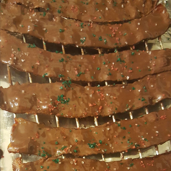 Chocolate-Covered Bacon Strips