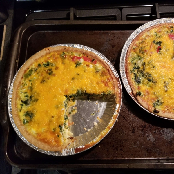 Quick Spinach Quiche