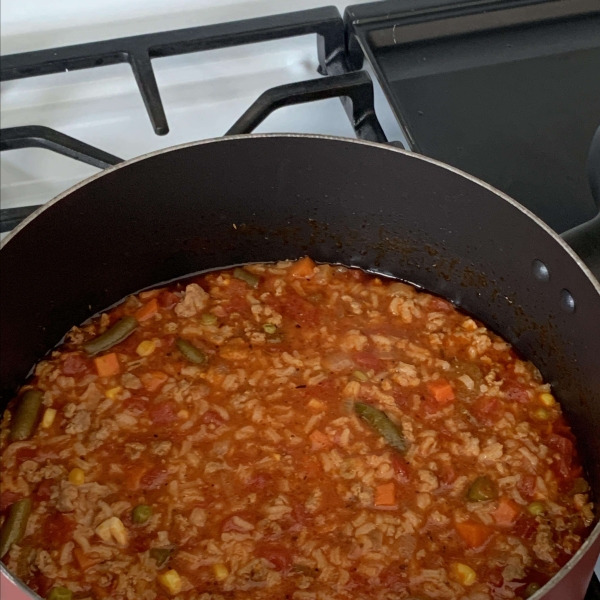 Ground Turkey Soup with White Rice