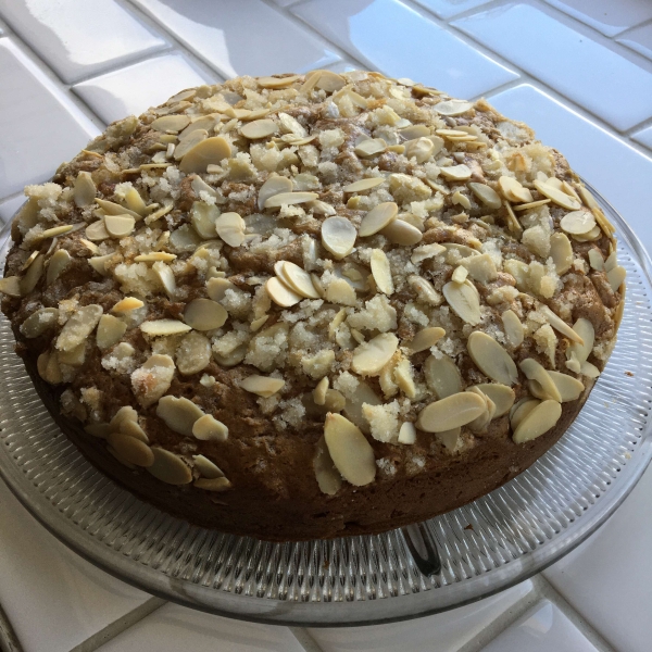 Almond Rhubarb Coffee Cake
