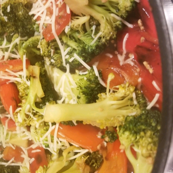Broccoli Rabe with Roasted Peppers