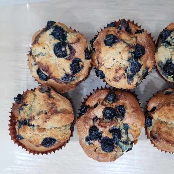 Air Fryer Blueberry Muffins