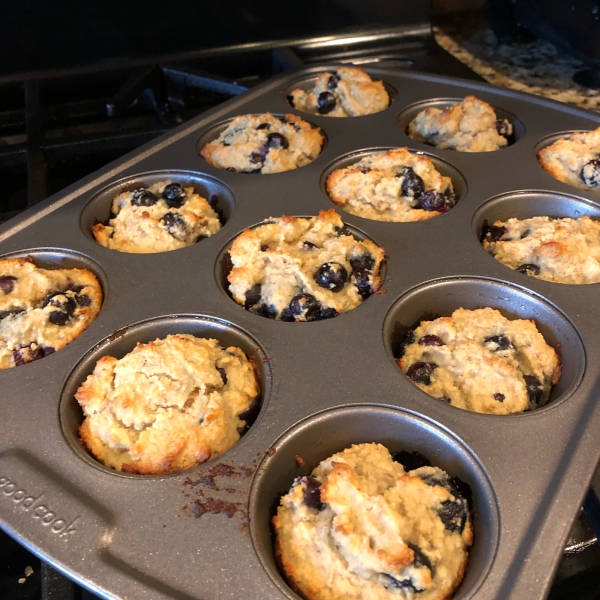 Banana Blueberry Almond Flour Muffins (Gluten-Free)