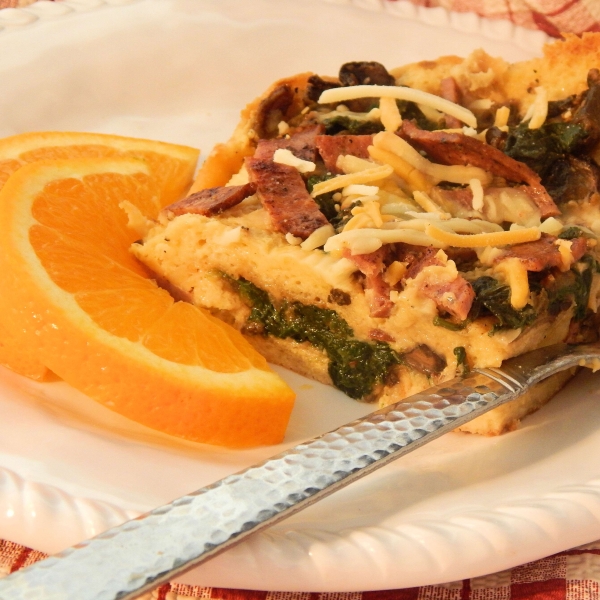 Spinach-Mushroom Brunch Casserole