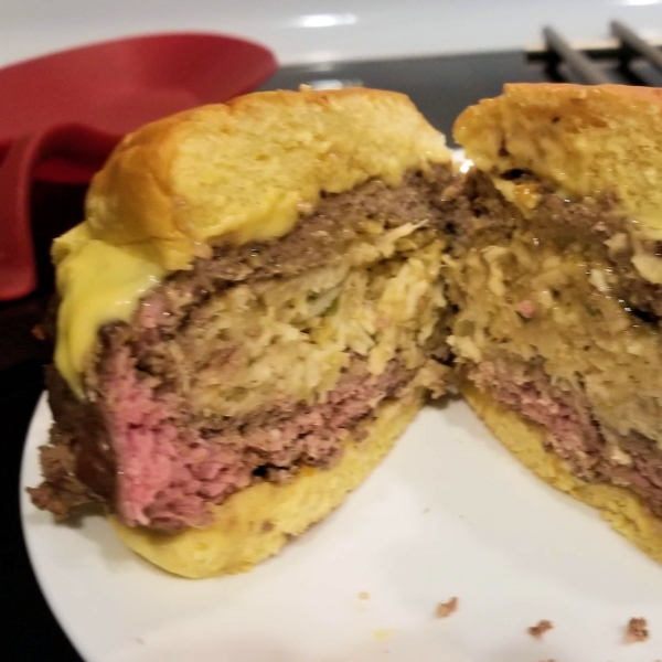 Crab Cake-Stuffed Burgers
