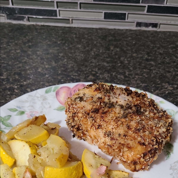 Honey Mustard-Panko Pork Chops