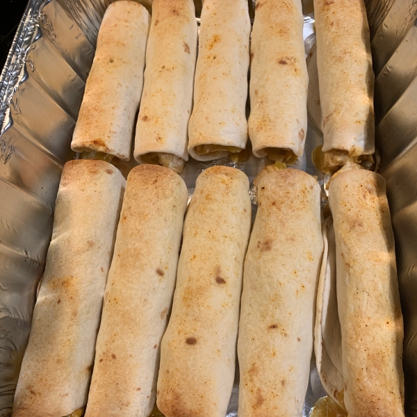 Baked Chipotle Chicken Flautas