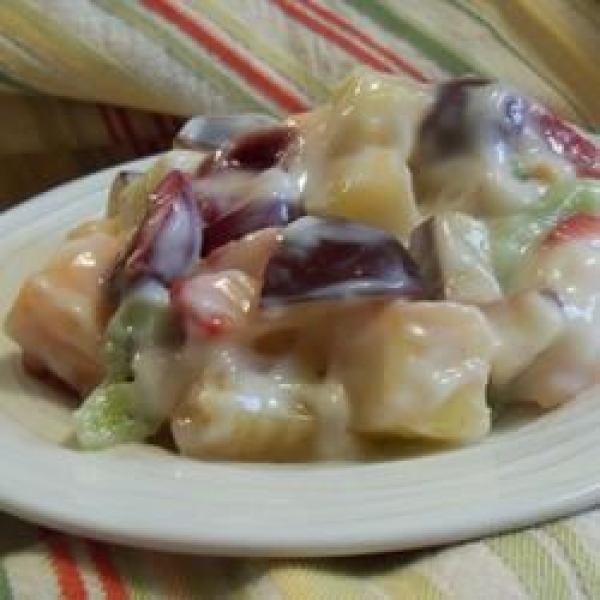 Fruit Salad with Vanilla Yogurt