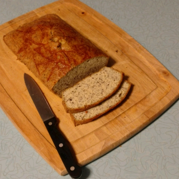 Almond Flour Bread Loaf with Parmesan