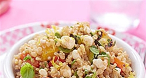 Quinoa Salad with Grilled Vegetables and Cottage Cheese