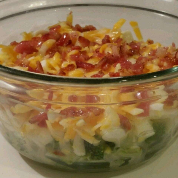 Broccoli Cauliflower Salad