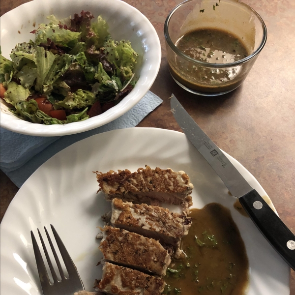 Seared Tuna with Wasabi-Butter Sauce
