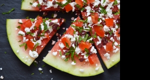 Greek Watermelon Pizza