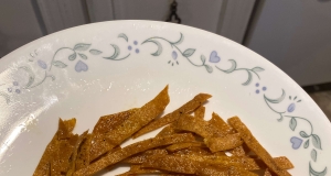 Baked Corn Tortilla Strips for Mexican Soups