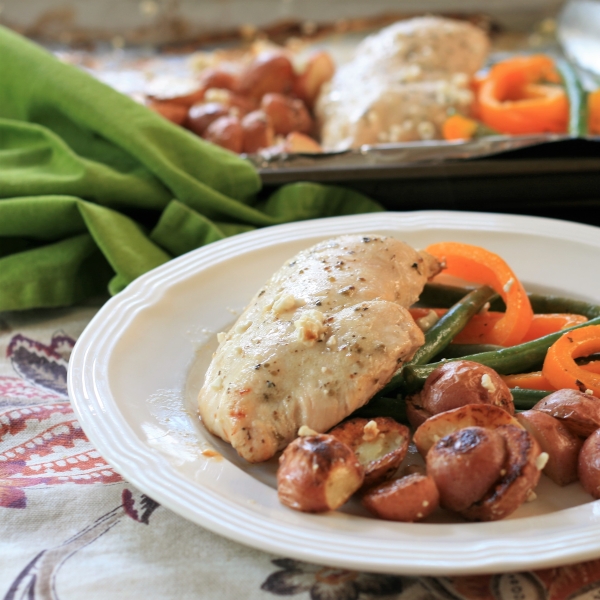 Sheet Pan Chicken Dinner for Two
