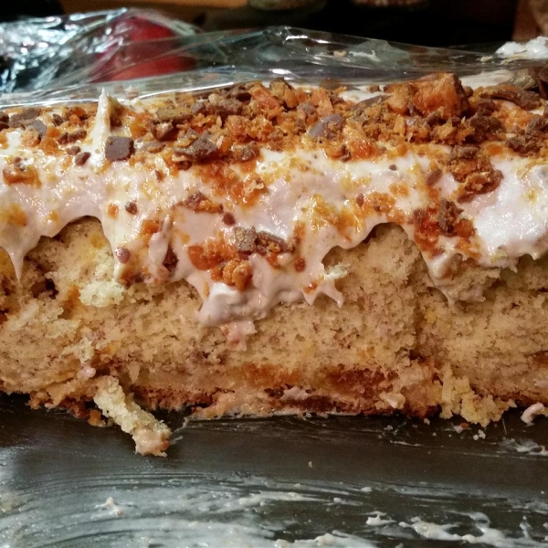 Butterfinger Banana Cake