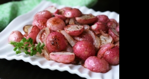Roasted Radishes with Onions