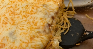 Spaghetti Pie with Cream Cheese