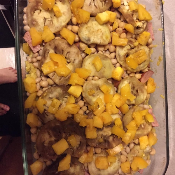 Vegetarian Oven-Baked Brown and Wild Rice with Eggplant