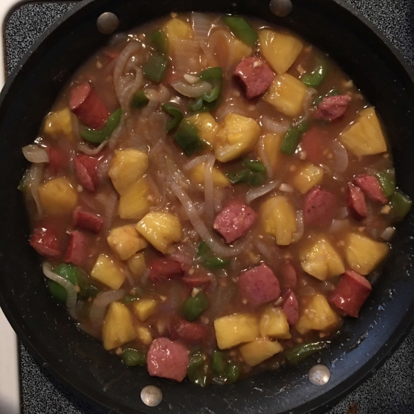 Hawaiian Sausage Skillet