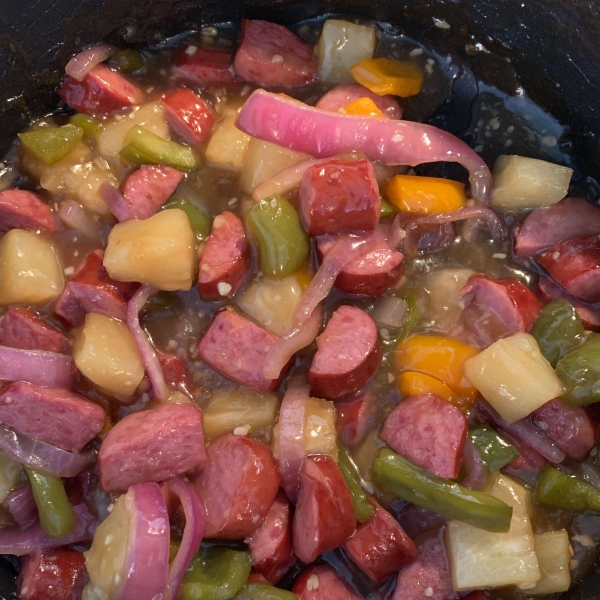 Hawaiian Sausage Skillet