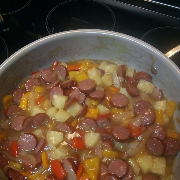 Hawaiian Sausage Skillet