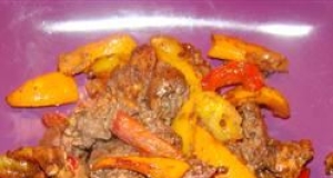 Savory Chicken Livers with Sweet Peppers and Onions
