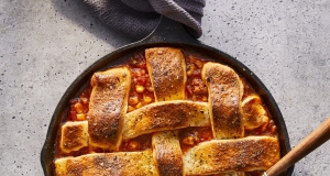 Fire-Roasted Corn and Beef Skillet Pie