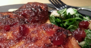Turkey Scallopini and Squash Ravioli with Cranberry Brown Butter