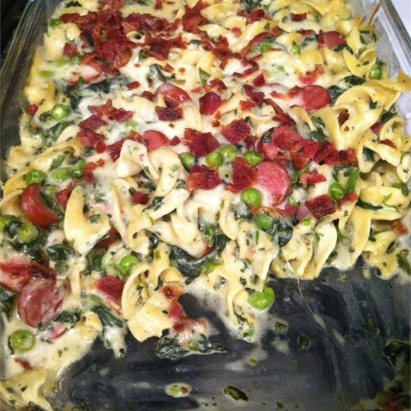 Hot Dog Noodle Casserole