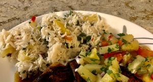 Mango, Peach, and Pineapple Salsa