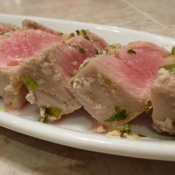 Grilled Lime Cilantro Ahi with Honey Glaze