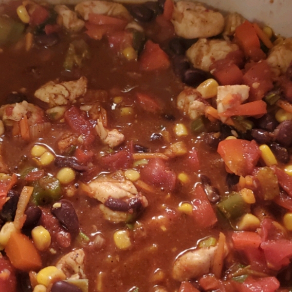 Dutch Oven Southwestern Chicken Pot Pie