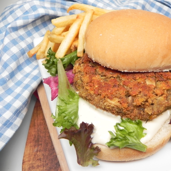 Mushroom-Lentil Burgers