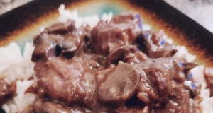 Slow Cooker Beef and Mushrooms
