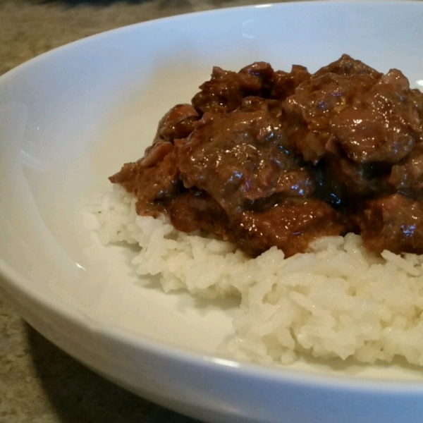 Slow Cooker Beef and Mushrooms